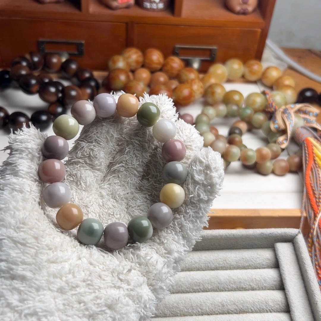 上****菩提根/象牙果吊坠卡14小彩豆