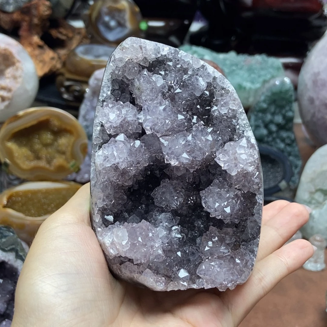紫晶摆件未镶嵌水晶