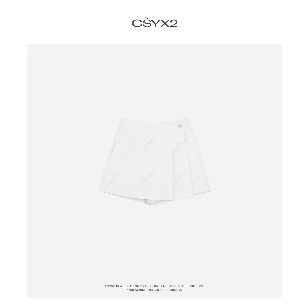 CsyX2-2025S/S早春新款“马泰拉”高级感极简短裤CZ5XR011