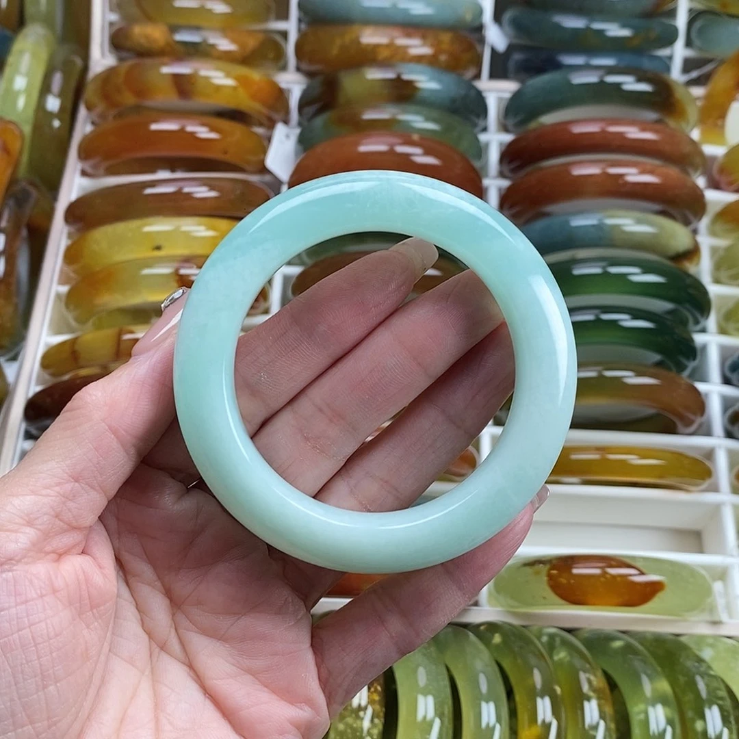 未镶嵌蛇纹石玉手镯54