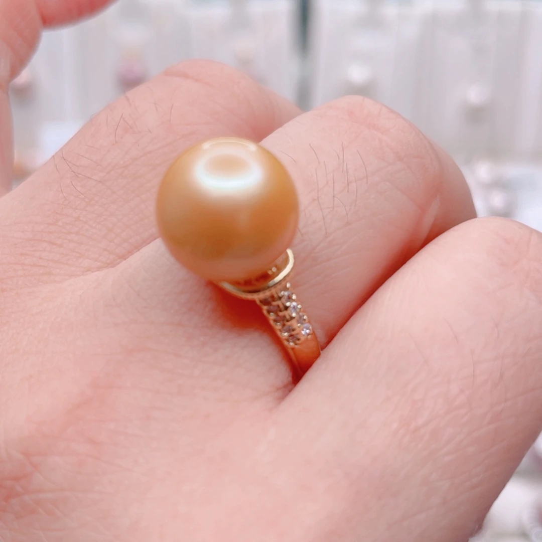 戒指合金淡水珍珠