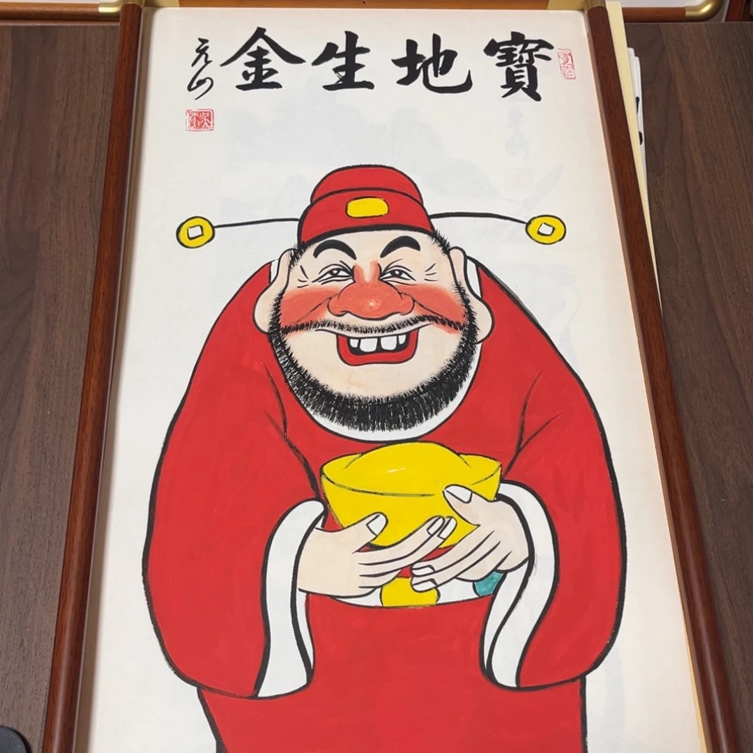 国画纯手绘禅意画作品