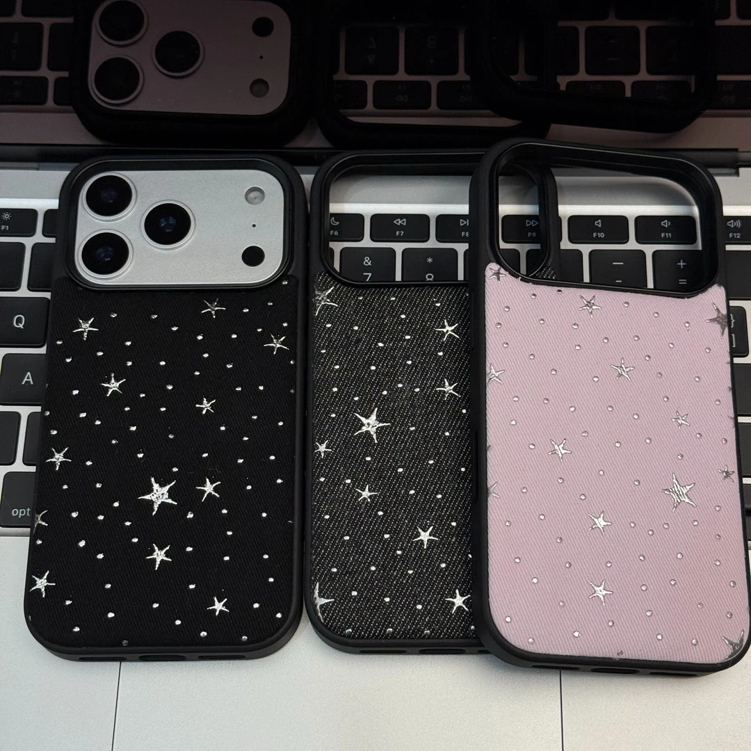 日韩ins星星适用iPhone17promax苹果13手机壳14小众15女16pro防摔