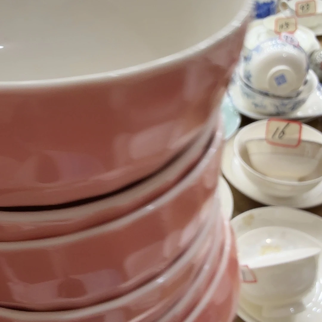 瓷景德镇陶瓷吃饭碗7个