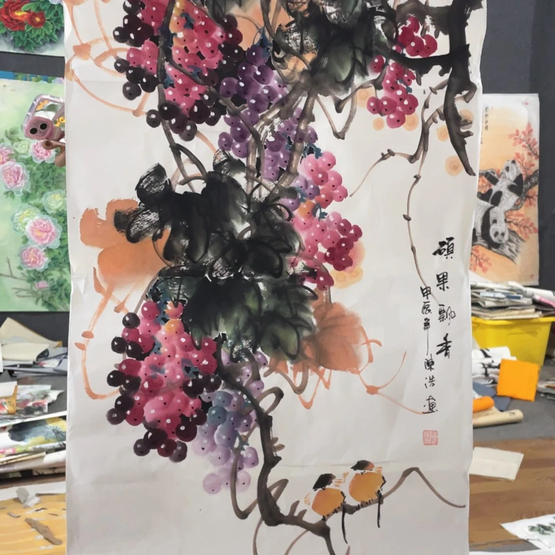 国画国画作品画心一张