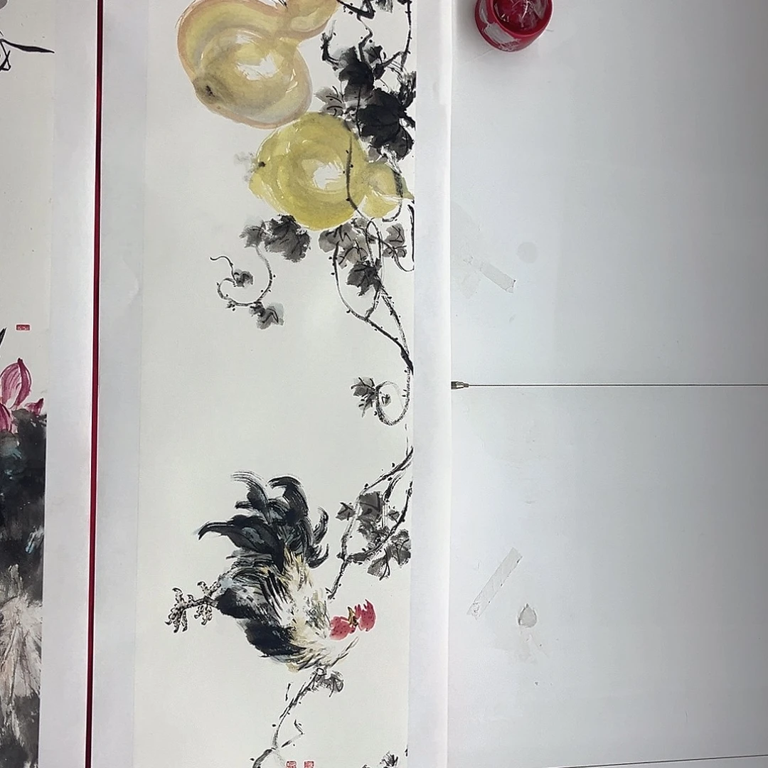 闲***人国画绘画作品多次参加