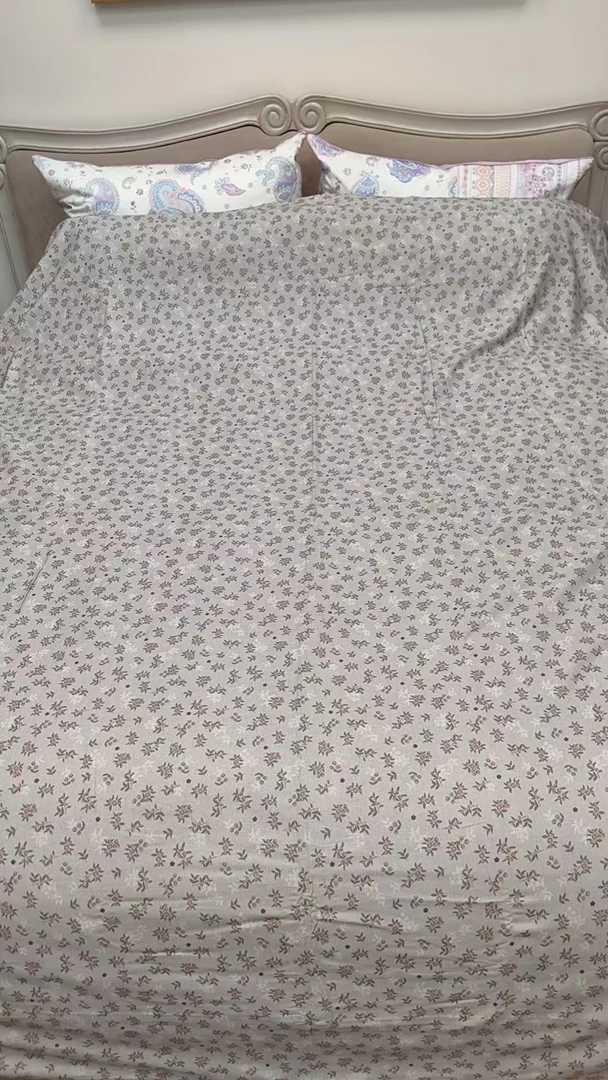【花戒指】定制！纯棉细磨绒单品床单-贝拉·蓝