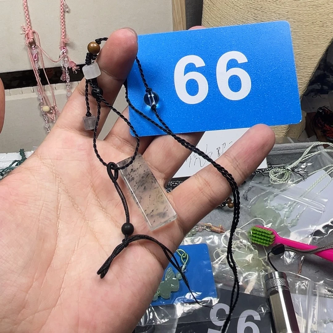 蛇纹石玉合金颈饰