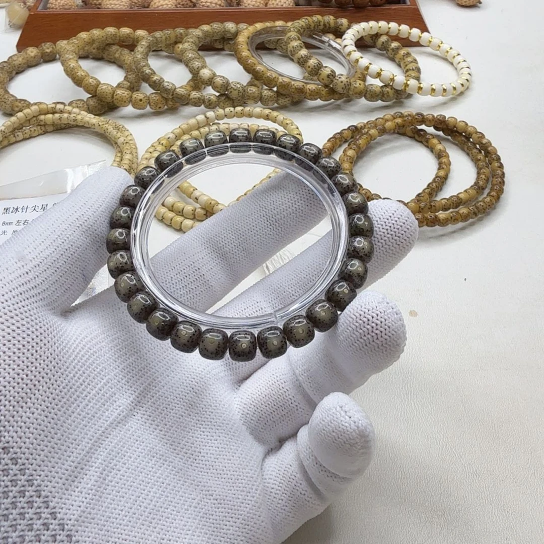 星月菩提吊坠5灭世黑冰针尖星8左右桶单圈