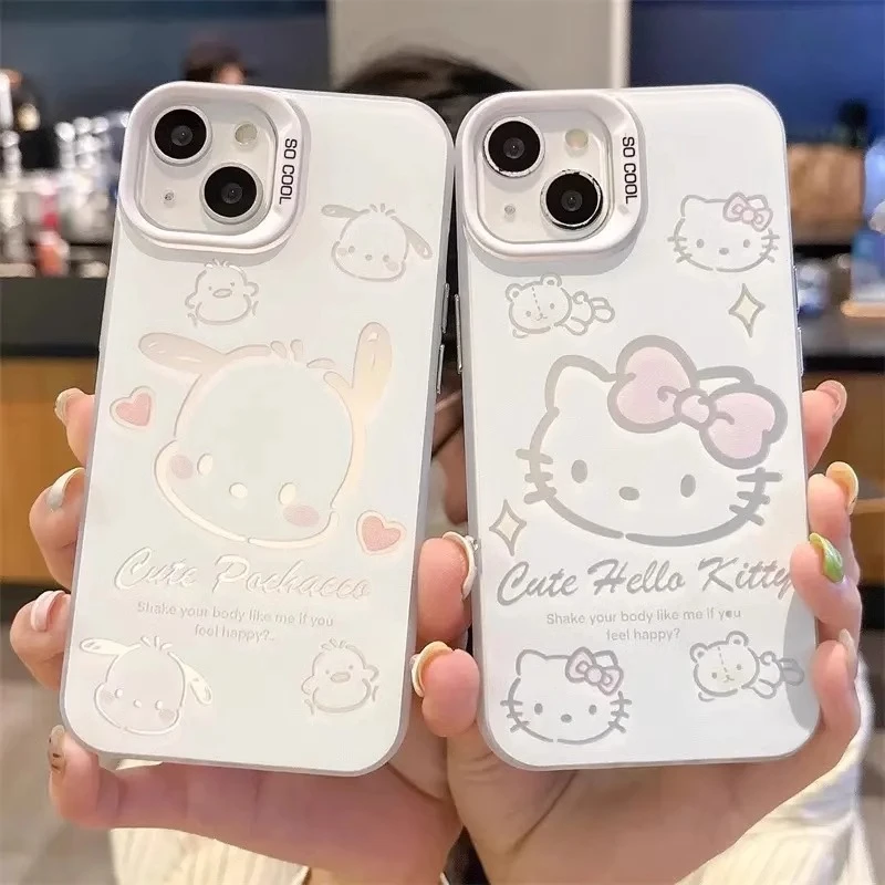凯蒂猫帕恰狗适用iPhone16手机壳华为vivo小米oppo防摔可爱创意
