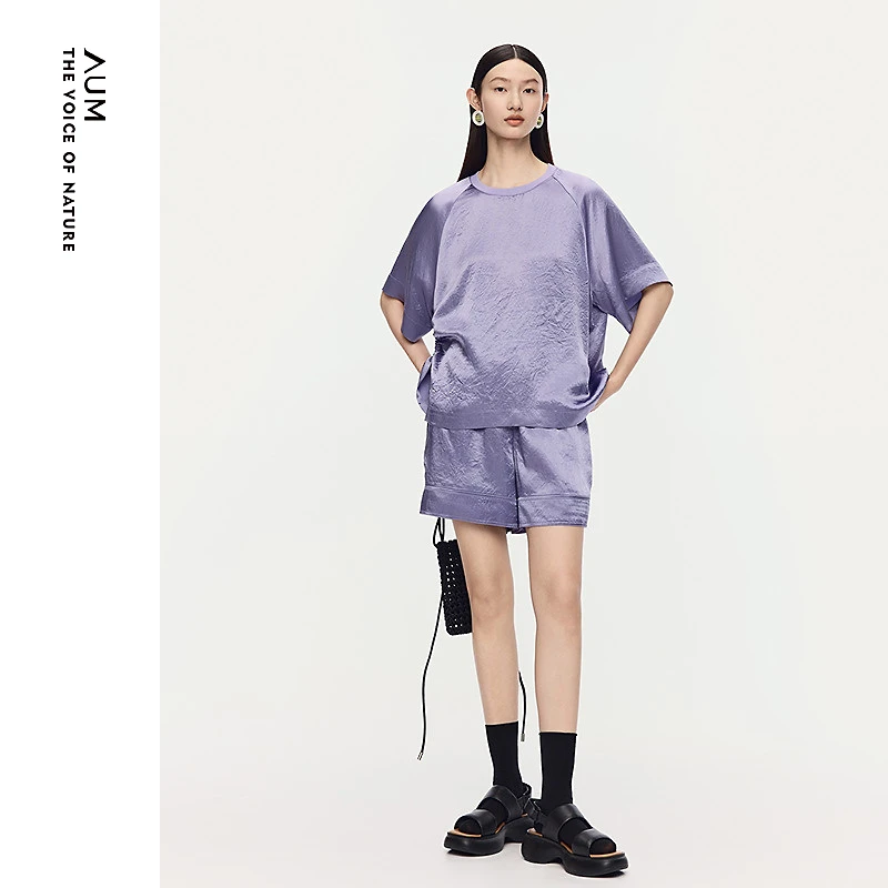 AUM时尚百搭休闲宽松出行T恤M1FZ24241