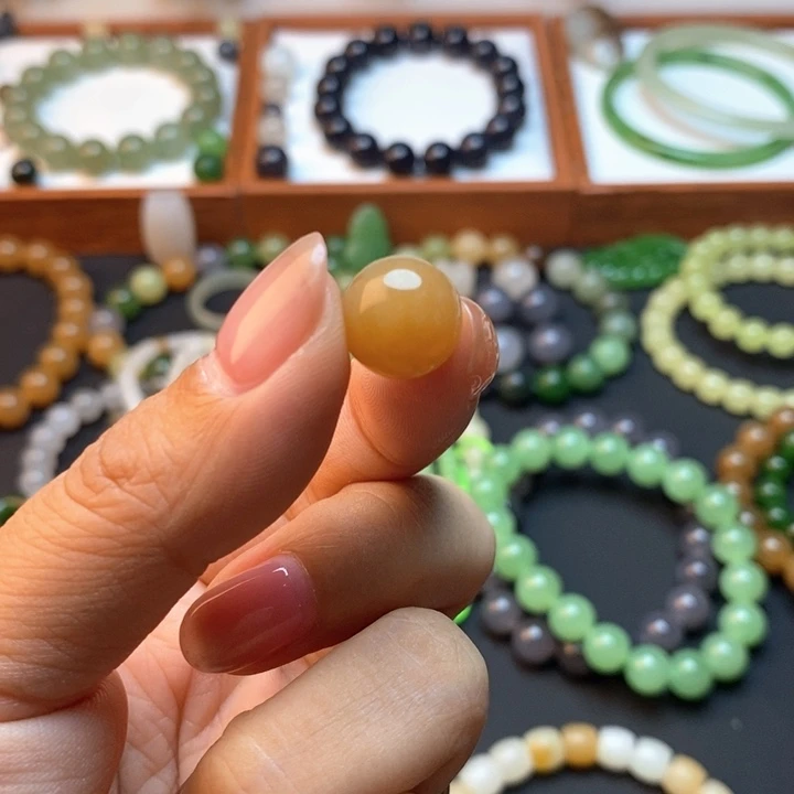 茶***世手链未镶嵌和田玉