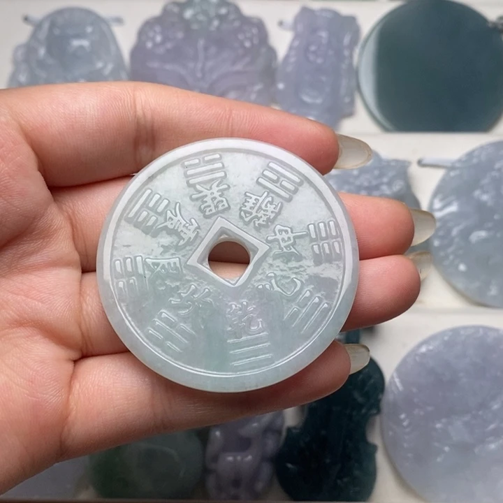 翡翠未镶嵌吊坠(不含链)翡翠