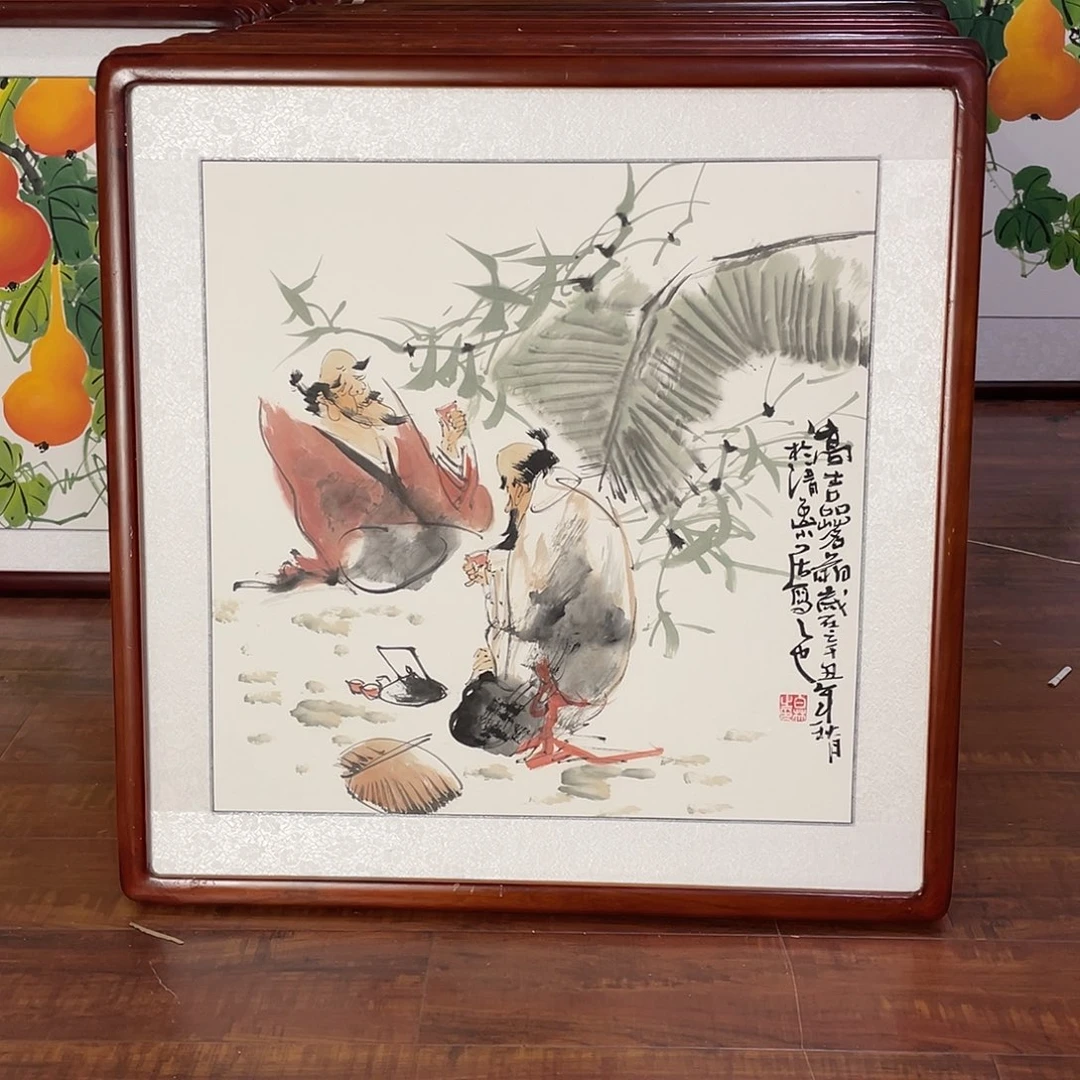国画带框尺寸63*63厘米
