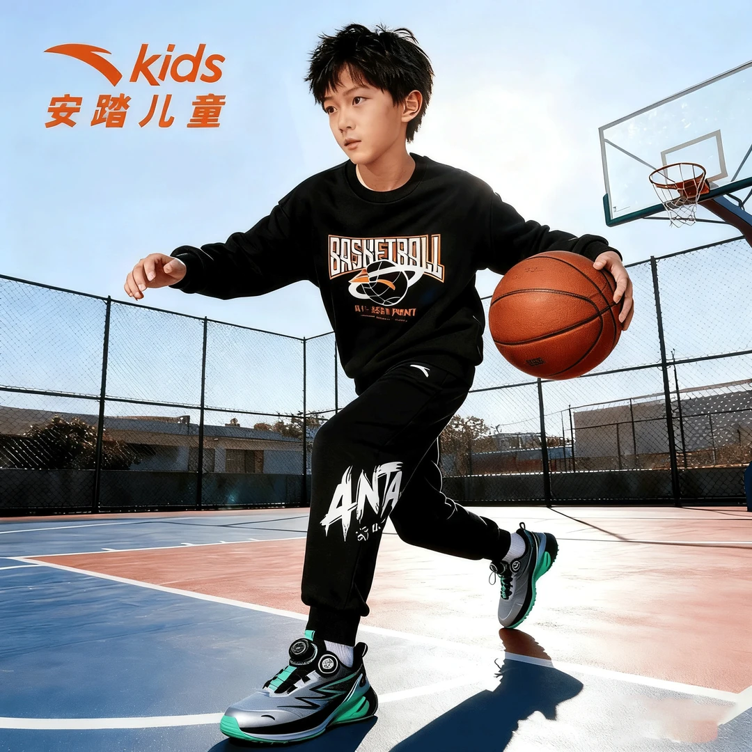 【琥珀流光】安踏儿童秋装套装运动男童2025年新款潮款痞帅童装爆款