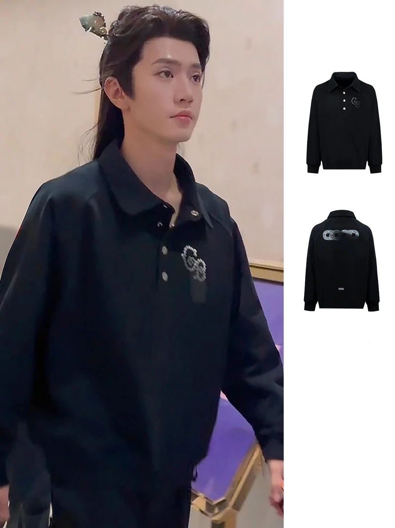 GB珍珠polo长袖卫衣 男女同款