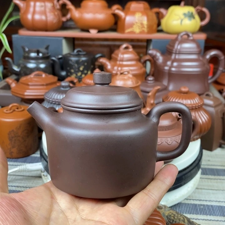 紫砂茶壶高德钟220cc原矿老紫泥特价
