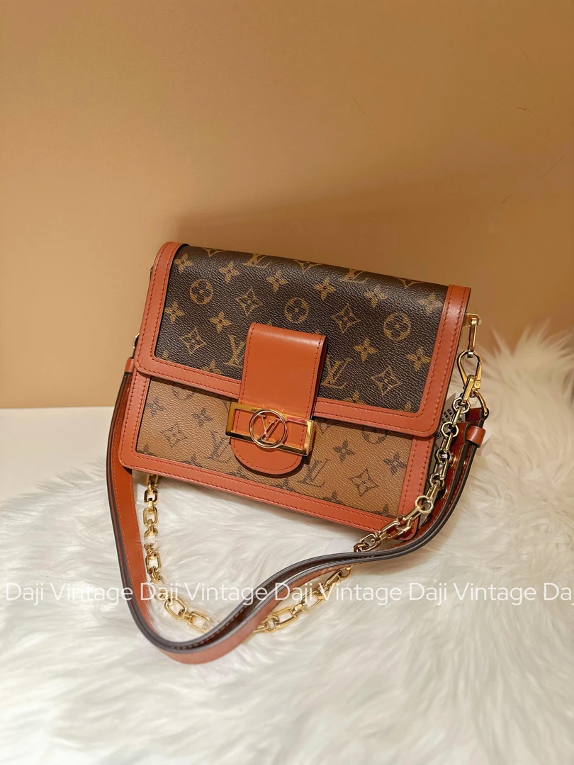99新 LV 大吉中古/sh/lv 达芙妮中号斜跨包