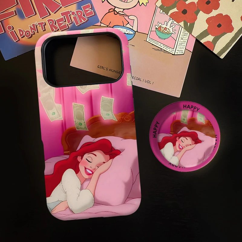 公主请发财磁吸菲林二合一适用苹果17/16promax手机壳华为小米15