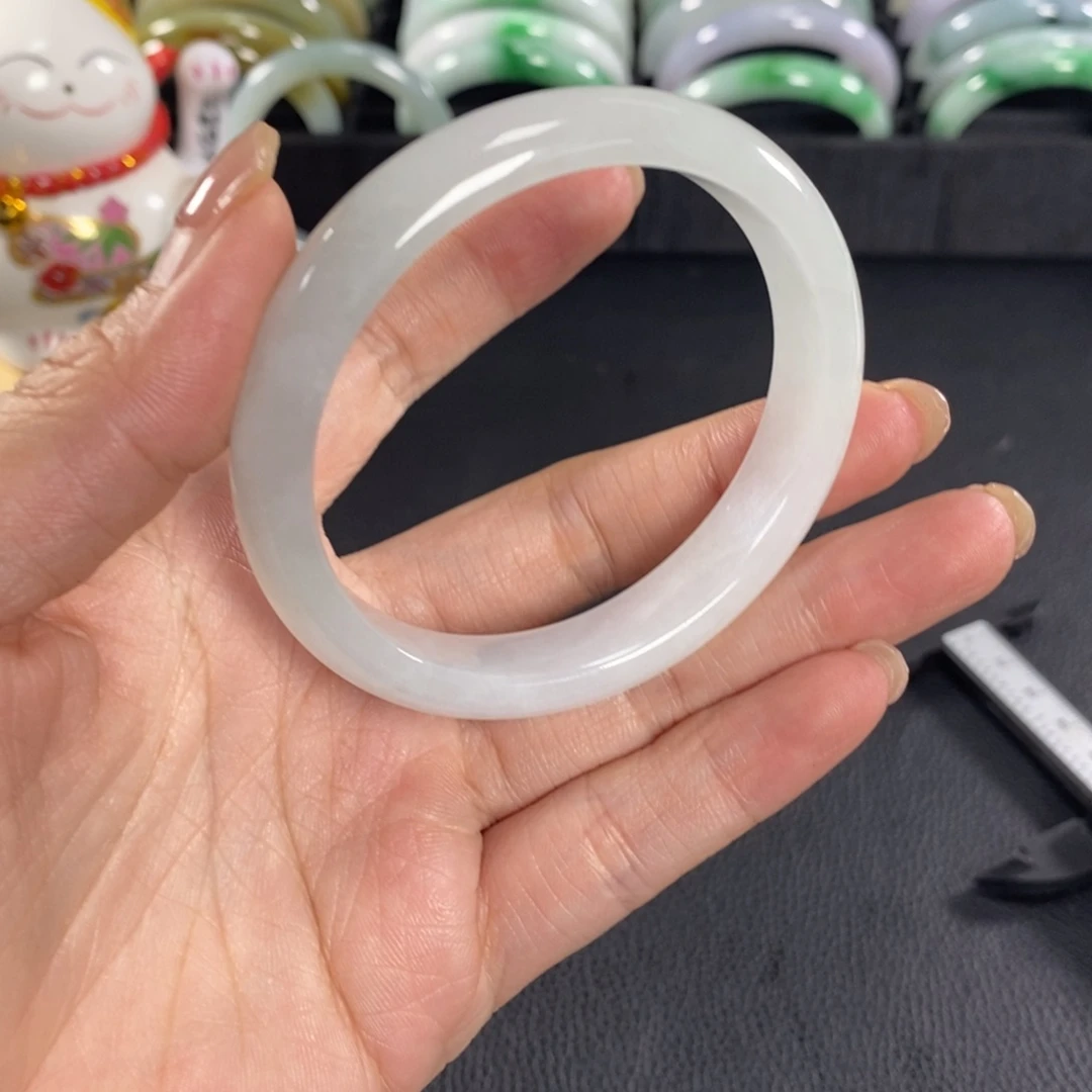 翡翠未镶嵌手镯天然翡翠手镯贵妃55.7
