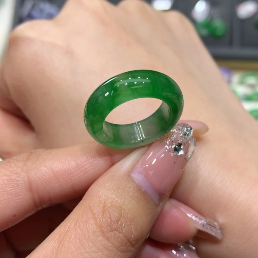【闪购商品】翡翠戒指未镶嵌L*米翡翠