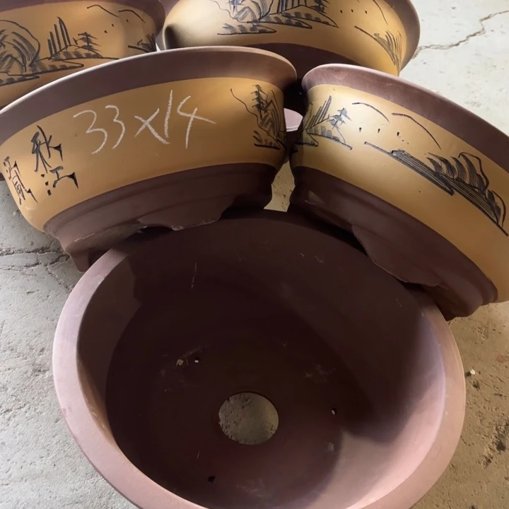 花盆紫砂100-5。    33-14