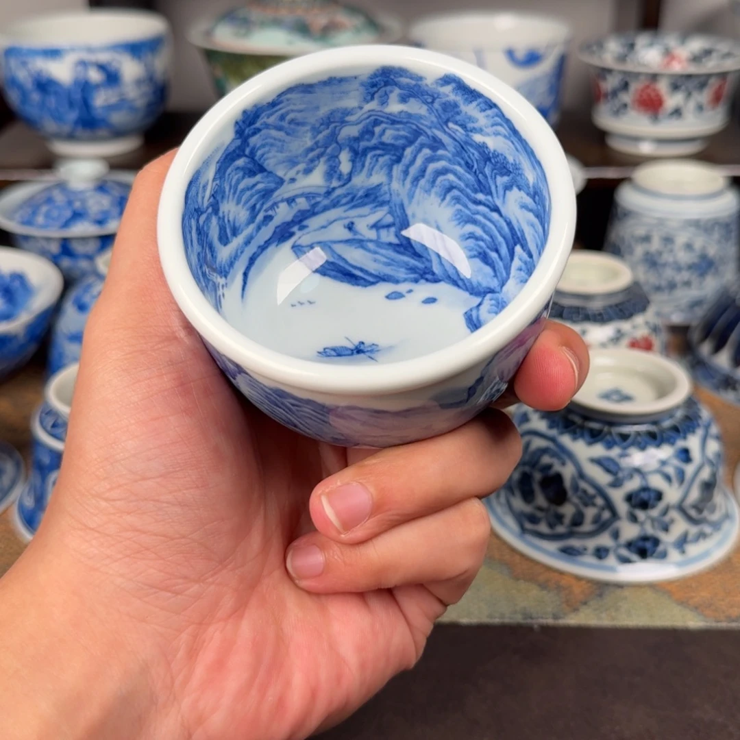 四***1现代手工手绘茶器