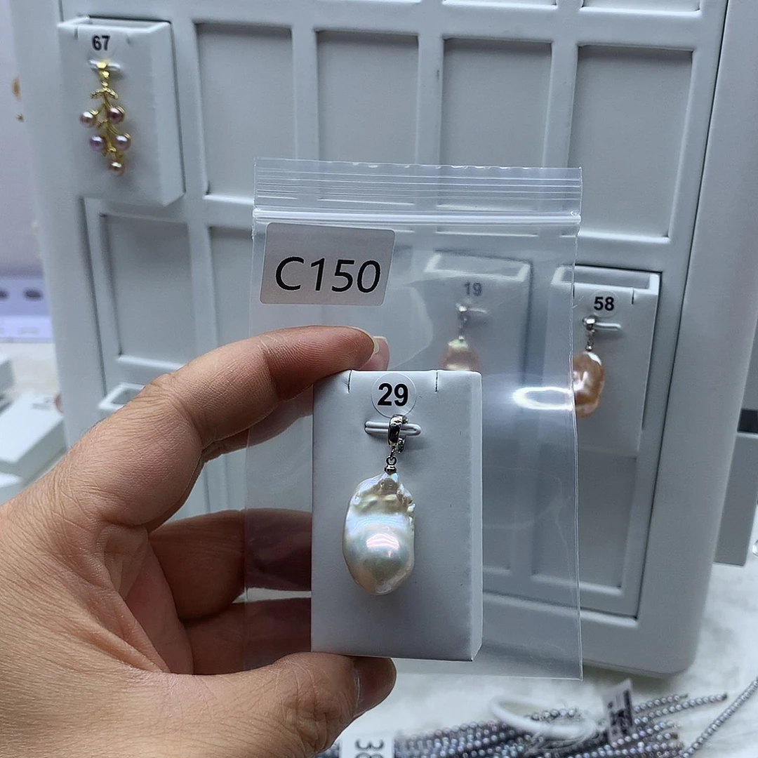 合金淡水珍珠吊坠(不含链)
