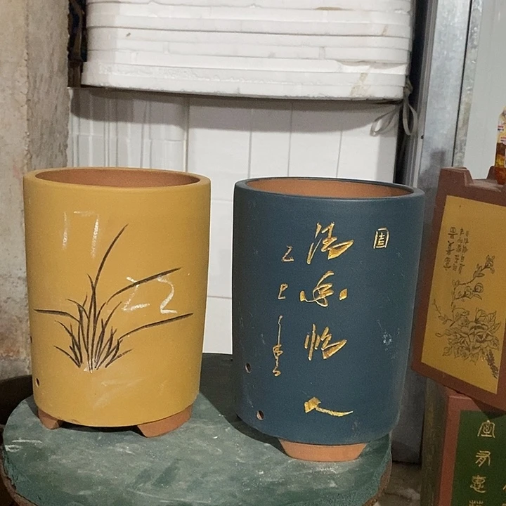 紫砂花盆紫砂花盆