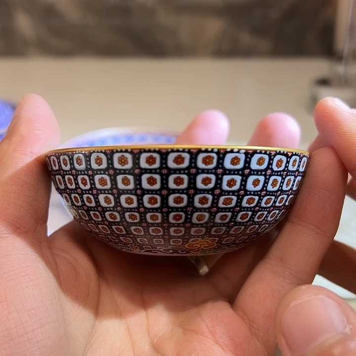 珐琅彩敦煌三兔共耳普洱杯