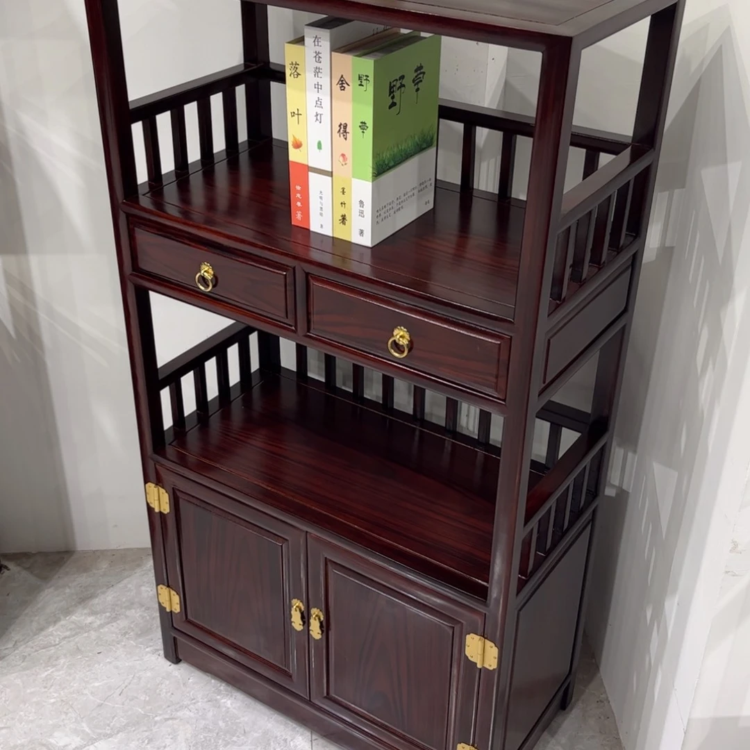 黑酸枝木类书柜文件柜