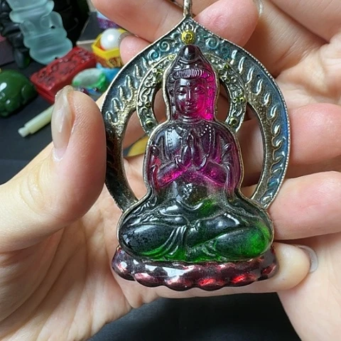 紫金钵盂菩提吊坠