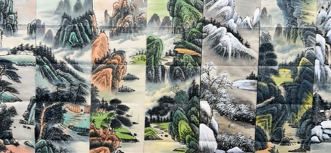 【星苒】精品八条屏装饰画通用链接