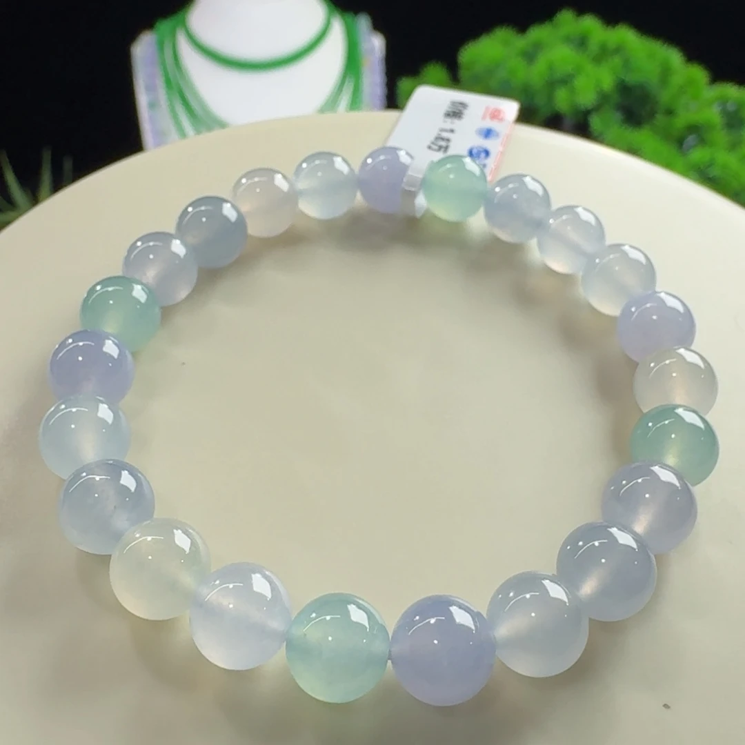 未镶嵌手链翡翠马卡龙单圈卡8mm