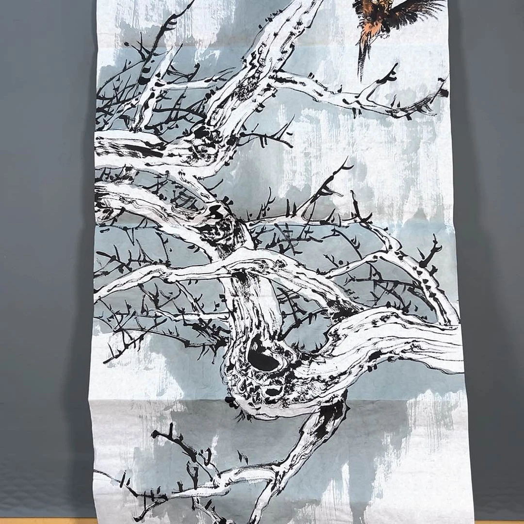 国画732 花鸟和蝴蝶都会出现