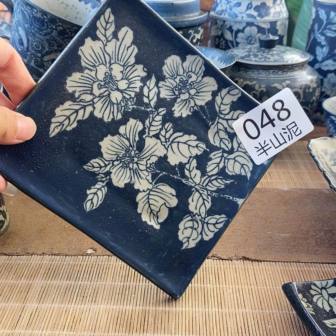手工手绘青花高温陶瓷