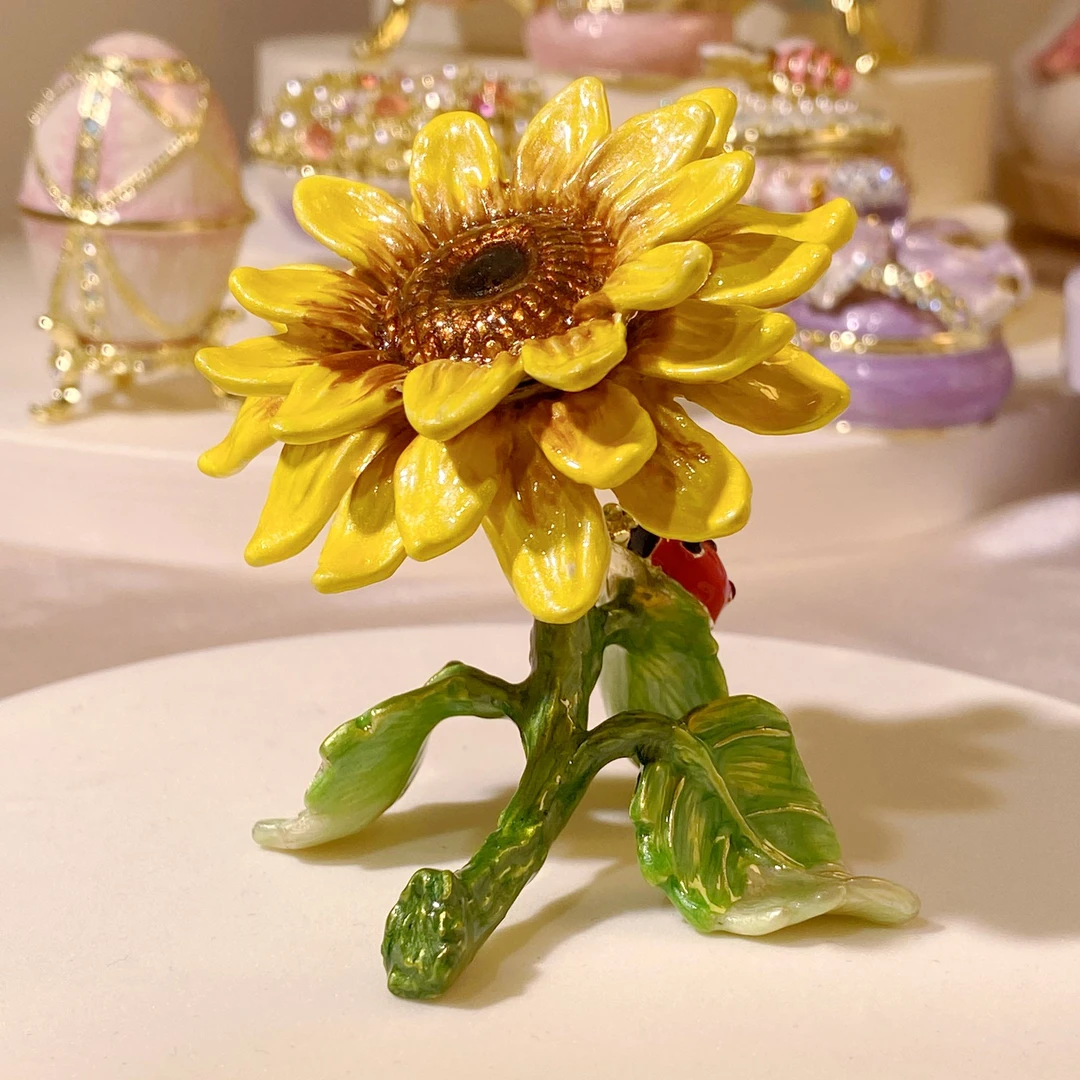 进阶新品【一举夺魁】珐琅彩首饰盒创意摆件夏季可爱轻奢