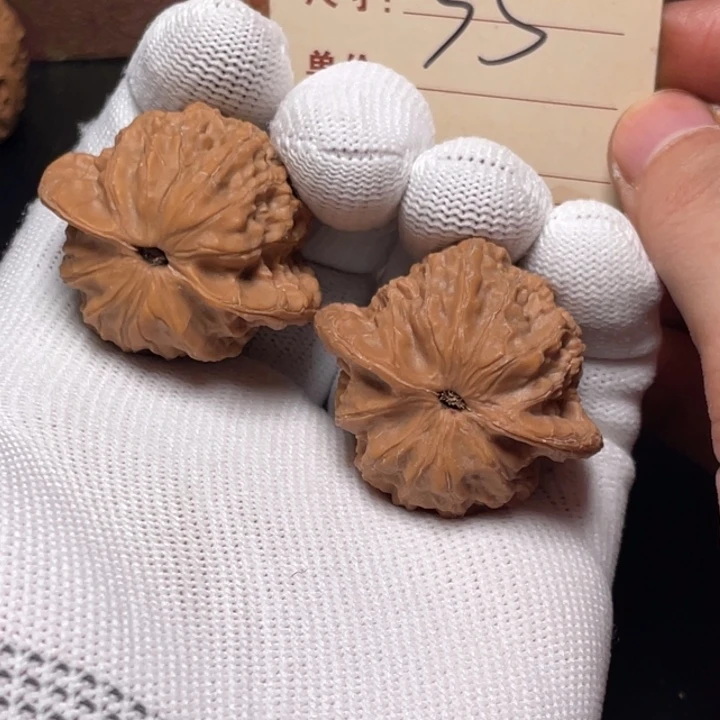 把件文玩核桃崔凯公子帽38尺全品 白茬35