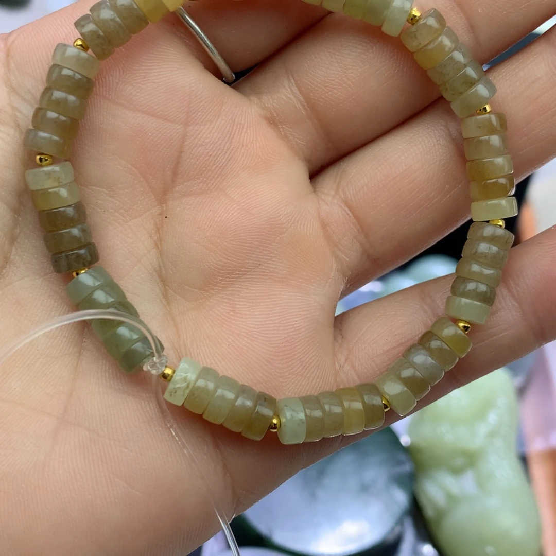 铁***子和田玉（糖玉）未镶嵌珠宝半成品