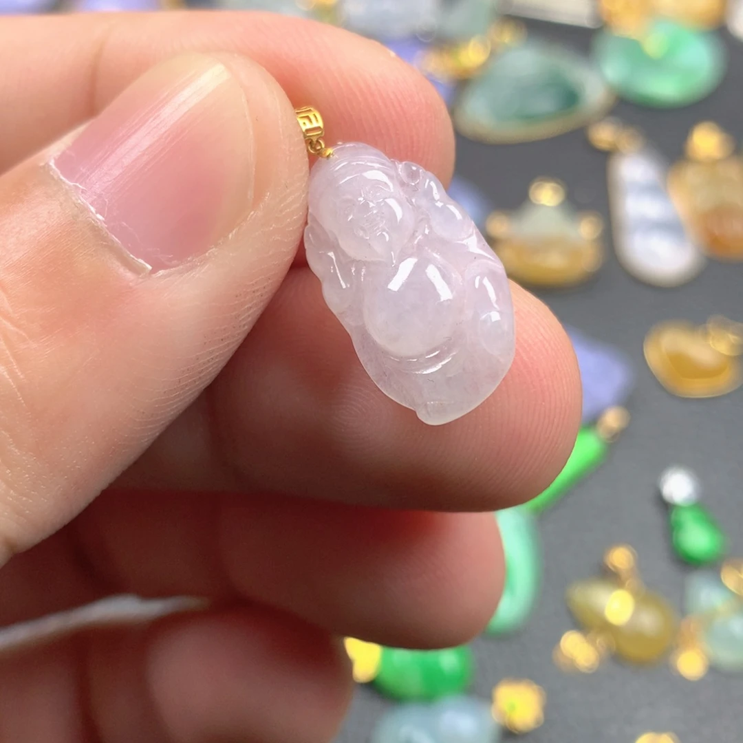 【闪购商品】颈饰18K金镶嵌翡翠翡翠