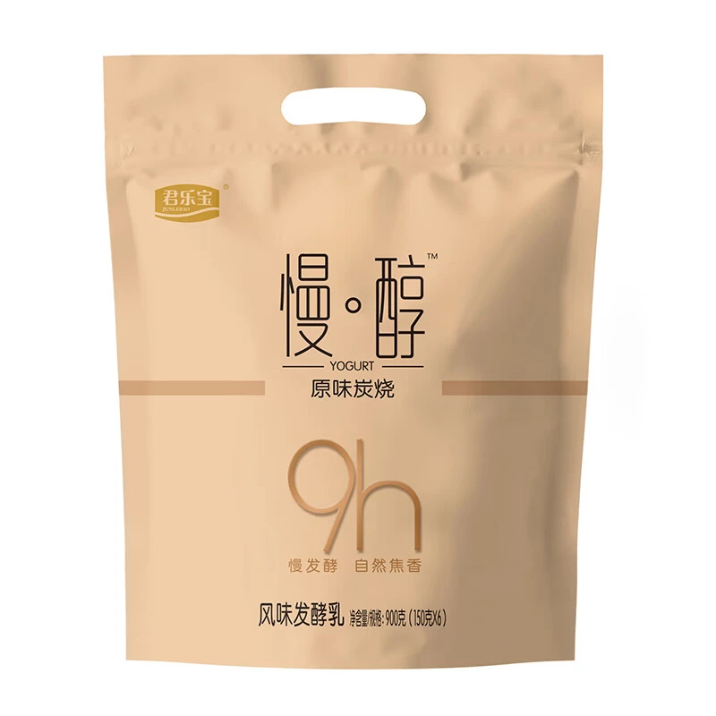 君乐宝慢醇原味炭烧发酵乳150g*6袋/包