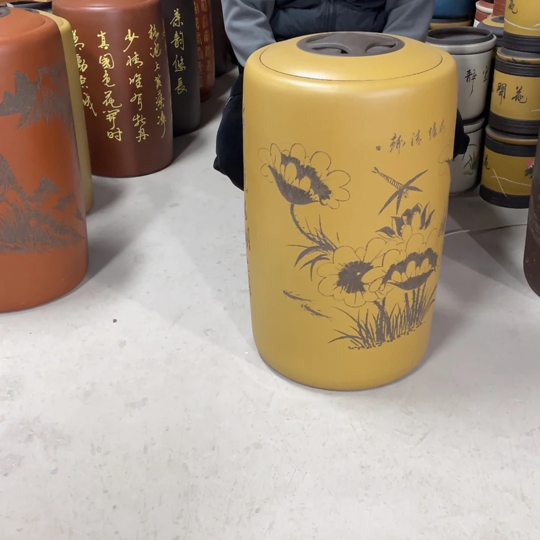 宜兴原矿紫砂茶叶罐