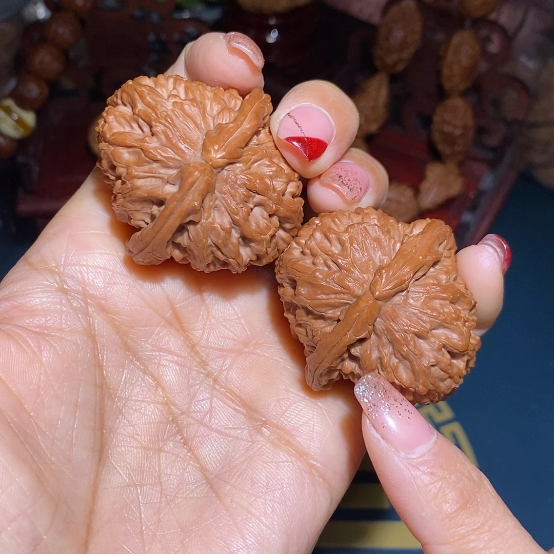 文玩核桃把件41三角吧