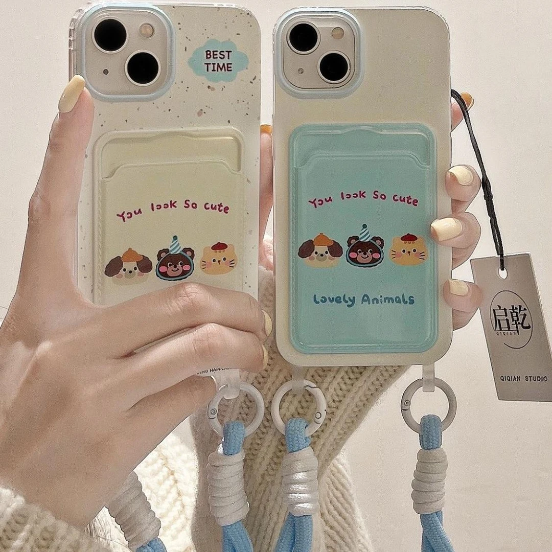 泼墨猫咪狗狗适用华为PURA70手机壳NOVA12卡包壳NOVA11/10/9/8/7