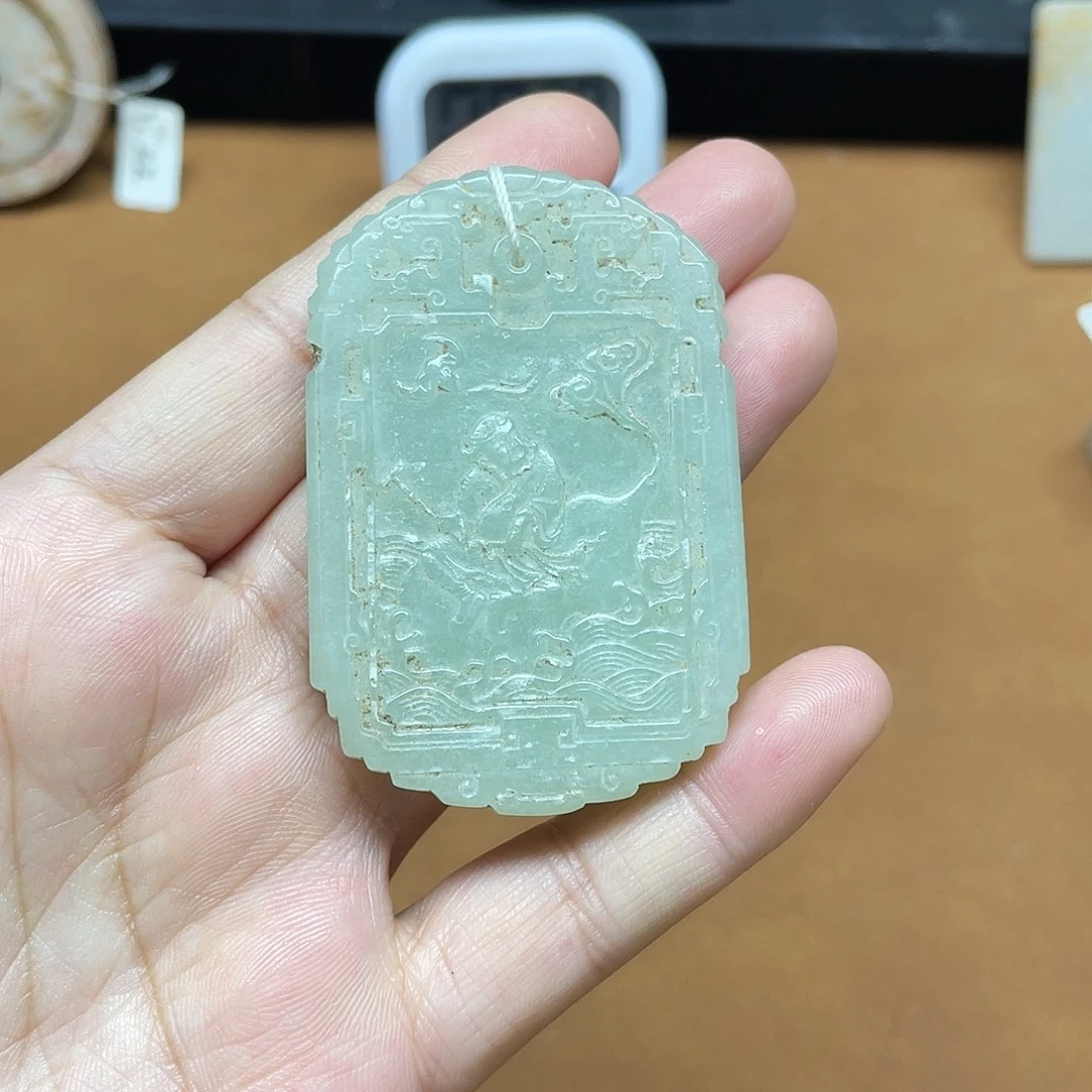 和田玉未镶嵌挂件