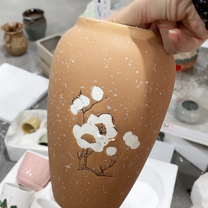 【闪购商品】红陶陶瓷花盆，多肉花盆