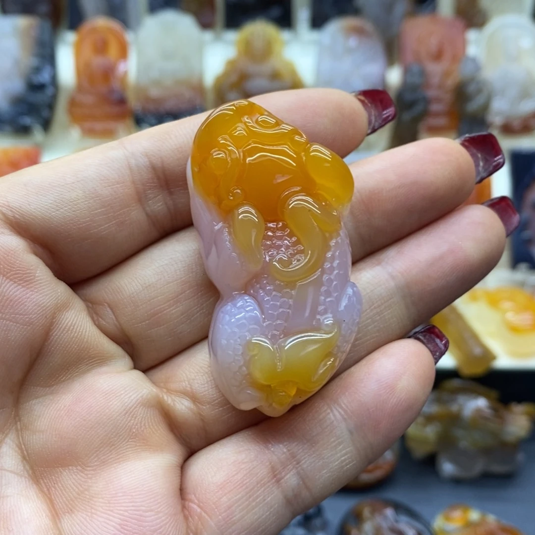 未镶嵌吊坠(赠链)玛瑙/玉髓吊坠