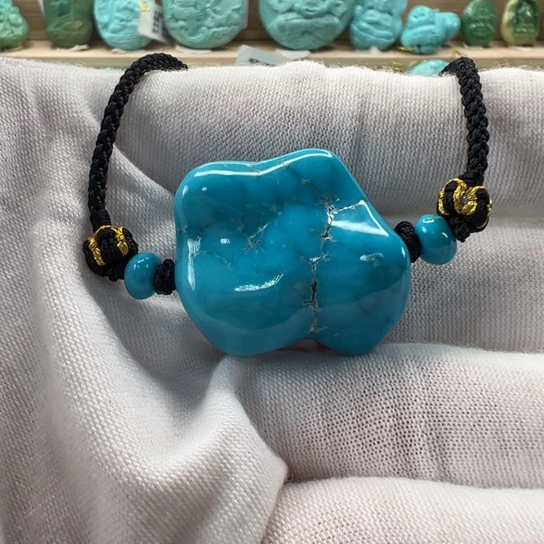 未镶嵌绿松石随形23.9mm