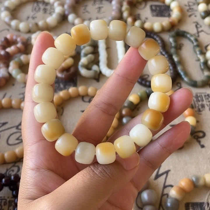 吊坠菩提根/象牙果卡12手工干磨桶珠