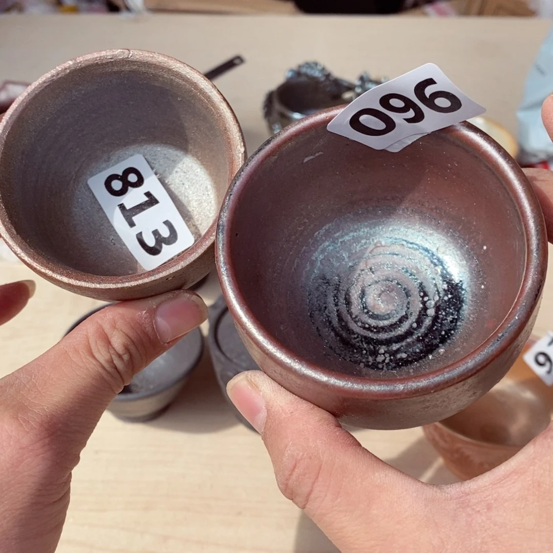 瑕疵，柴烧茶具陶瓷杯子拆包快乐
